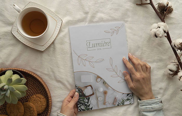 Spa booklet mockup